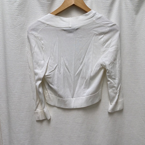 Jessica Howard Elegant White Bolero Jacket - Picture 5 of 5